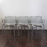 SET OF 8 STACKABLE HIGHFRAME CHAIRS